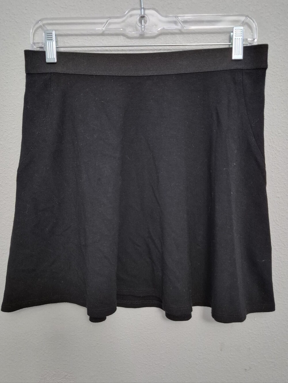 Theory Mini Skater Knit Skirt Black Small